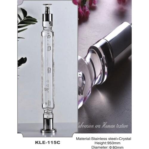 Freeshipping 950mm Dia 80mm Acrylic Archic Royal Pantinated Pole Pillar Baluster Post for Stair and Handrail