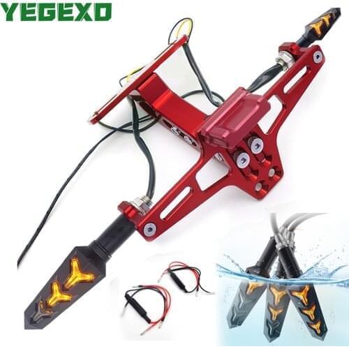 For YAMAHA DT 50 YFZ 450 MT 09 DRAG STAR 1100 TMAX 530 MT 07 R6 2018 Motorcycle License Plate Holder Motorbike Moto Accessories