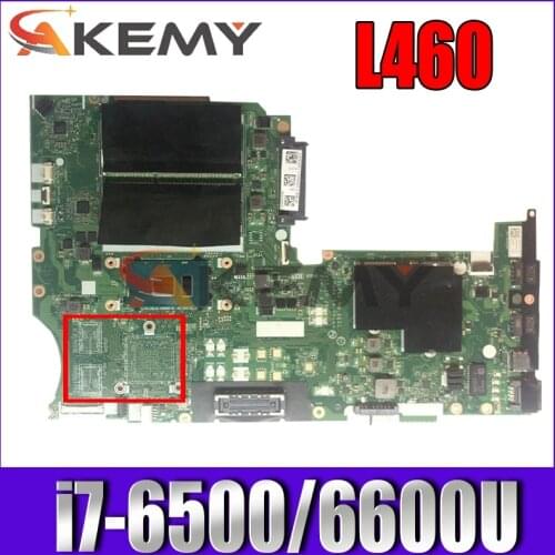 For Lenovo L460 Thinkpad L460 Laprop Motherboard 01AW274 01YR773 01EN371 BL460 NM-A651 Mainboard With i7-6500/6600U 100% Tested