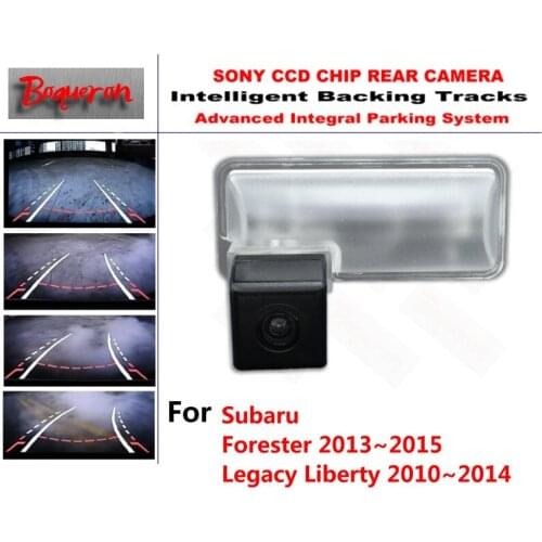 For Subaru Forester Legacy Liberty 2010~2015 CCD Car Backup Parking Camera Intelligent Tracks Dynamic Guidance Rear ViewCamera