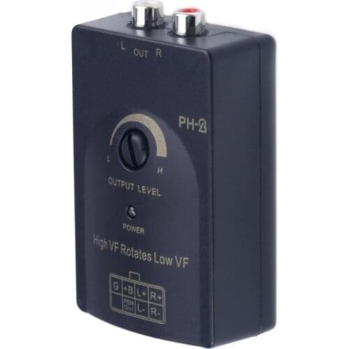 DWCX Professional Car Audio RCA Speaker High To Low Level Summing Line Output Converter & Wiring Adapter 0-2V