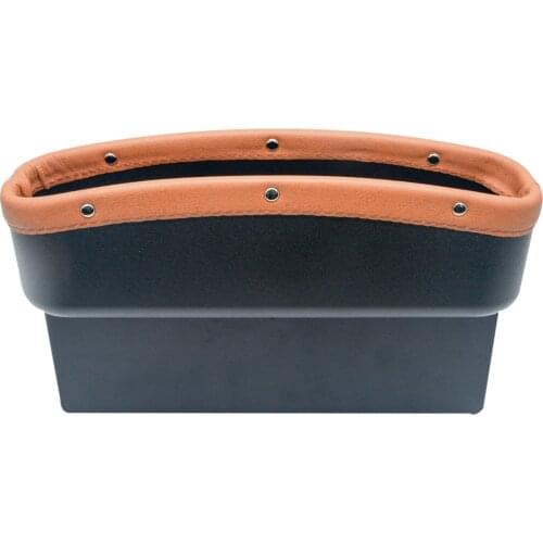 Car Van SUV Seat Slit Storage Box Catcher Holder Pocket Organizer Case RV Camper Truck Trailer Interior Accessories PU