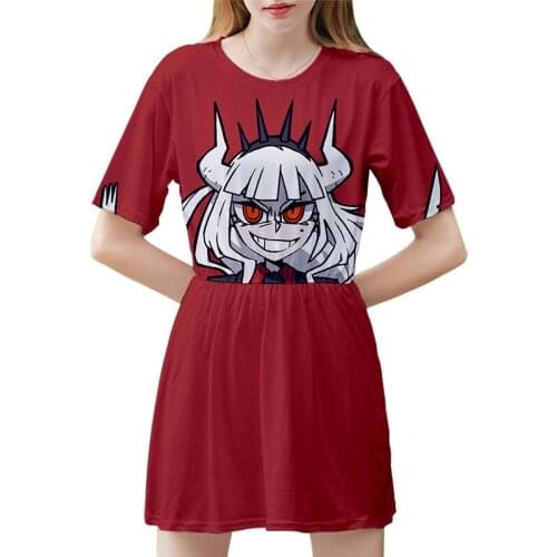 Game Helltaker Cerberus Cosplay Costumes Pandemonica Dresses Modeus Womans Gown For Women Girls Summer Dress Halloween Party