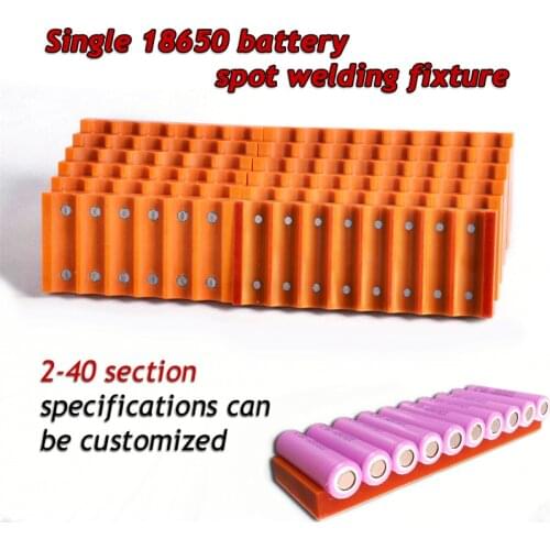 18650 battery fixture Single row battery fixture Strong magnet attraction fixture For 18650 batteries spot welding fixture