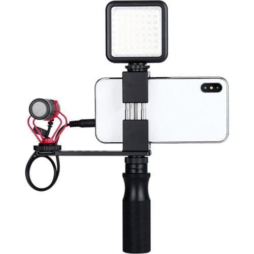 Aluminium Alloy Mini Cold Shoe Bracket Adapter Microphone Extension Rod for Sony Mirrorless Cameras Phone Tripod