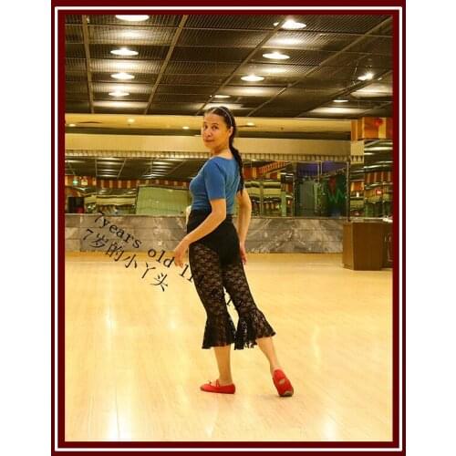 Belly Dance Lace tight Pants yago pants Gothic tribal with flounces pants DXX01