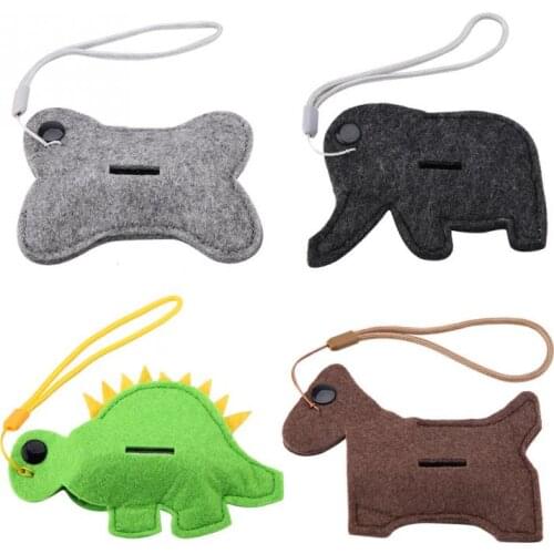 Cute Portable Dog Poop Bag Holder Poop Bag Dispenser Cartoon Shape Pet Waste Bag Dispenser Pet Dog Supplies