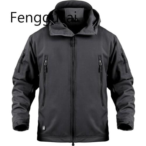 Mens Army Camouflage Jacket and Coat Military Tactical Jacket Winter Waterproof Soft Shell Jackets Windbreaker Hunt Clothes