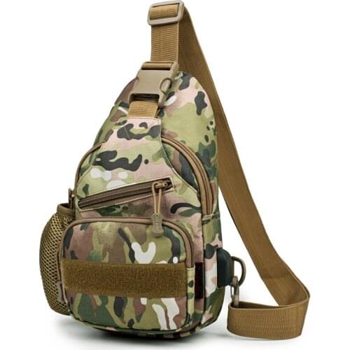 Men Casual Nylon Chest pack bag Multifunction Shoulder Bag 6 Colors Bags Male Fashion Outdoor Military Tactical Travel Bag