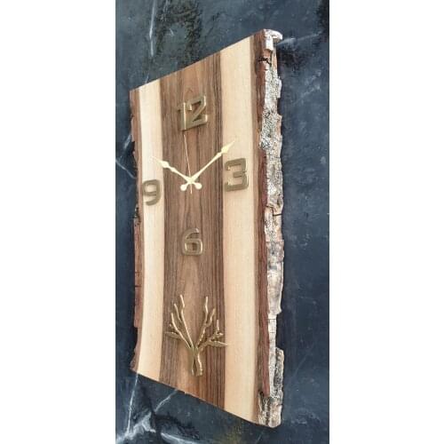 Markakanvas Natural Wood Walnut Wall Clock