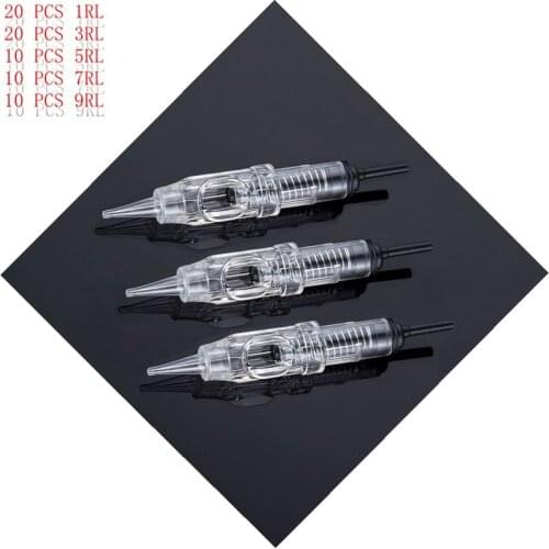 Disposable Microblading Eyebrow Tattoo Needles Mix 1R 3R 5R 7R 9R Sterilized Permanent Makeup Cartridge Needles