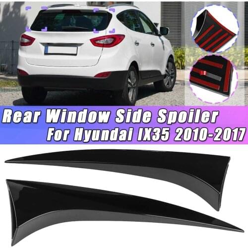 Pair Left+Right Rear Window Side Spoiler Canard Canards Splitter For Hyundai IX35 2010 2011 2012 2013 2014 2015 2016 2017