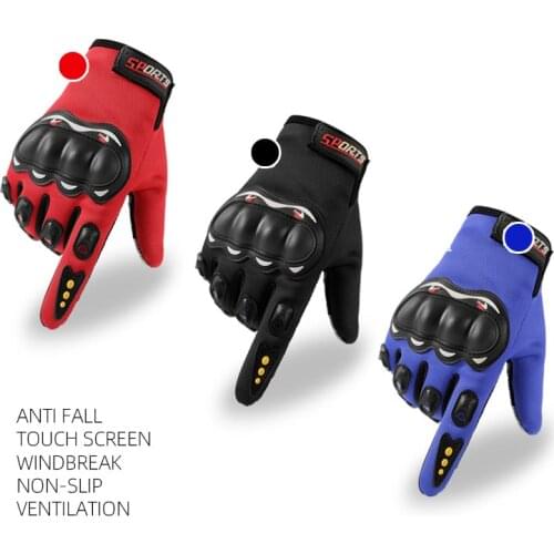 Full Finger Gloves Mens Cycling Gloves Outdoor Sports BreathableElectric Bicycle Riding Cross Dirt Bike Gloves Motocross