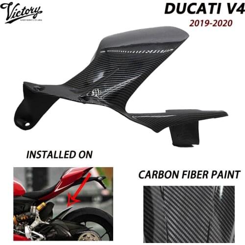FOR Ducati Panigale V4 V4S motorcycle carbon fiber rear fender splash guard 2018 2019 2020