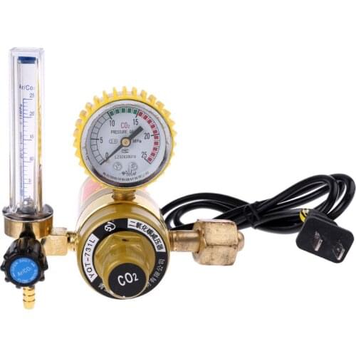 Co2 Pressure Regulator Carbon Dioxide Pressure Reducer Electric Heating Heated Pressure Gauge 220V