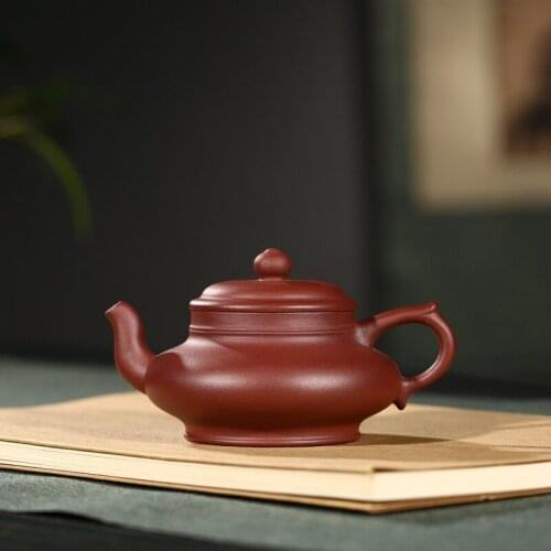 Rhyme sea sand pot recommended yixing masters all hand product launches wechat business agent flat pot 160 ml