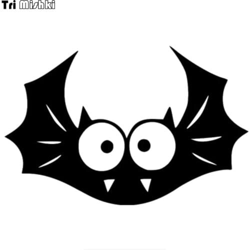 Tri Mishki HZX969 Bat with eyes car sticker funny Vinyl Decals Motorcycle Accessories Stickers