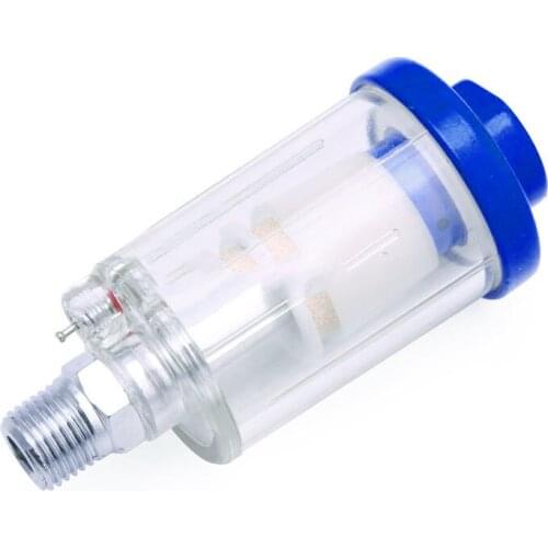 Inline 1/4 inch Air Oil Water Separator Filter For Compressor Spray Paint Gun New