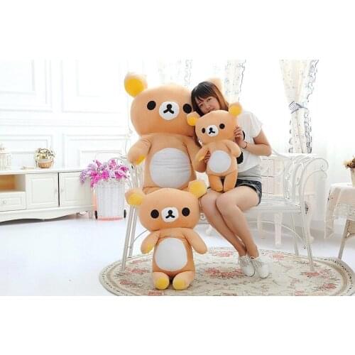 High quality,stuffed toy relax bear Rilakkuma bear plush toy throw pillow ,Christmas gift h155