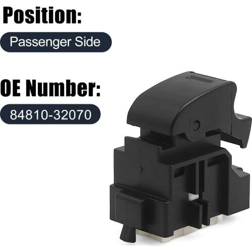 X AUTOHAUX Front Rear Left Right Electric Power Window Master Switch 84810-32070 For Toyota Land Cruiser Hiace Hilux