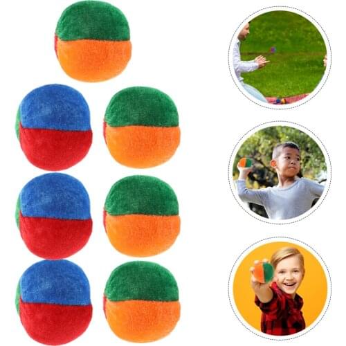 7Pcs Funny Children Sandbags Toys Sports Games Supplies Colorful Sand Bags