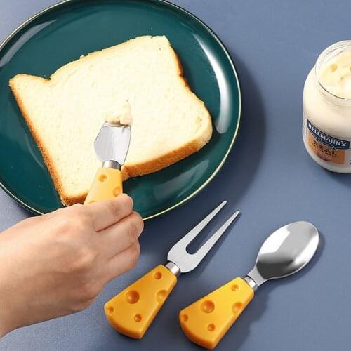 1pcs Cheese Knife Kitchen Accessories Gadgets Baking Tools Form For Cooking Cake Decorating Tools Cheese Knife And Fork Home