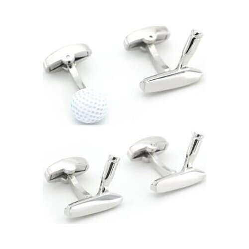 10pairs/lot Sport Golf Club Cufflinks Copper Plating 3D Golf Ball Cuff Links Father Days Day Gifts Mens Jewelry Wholesale