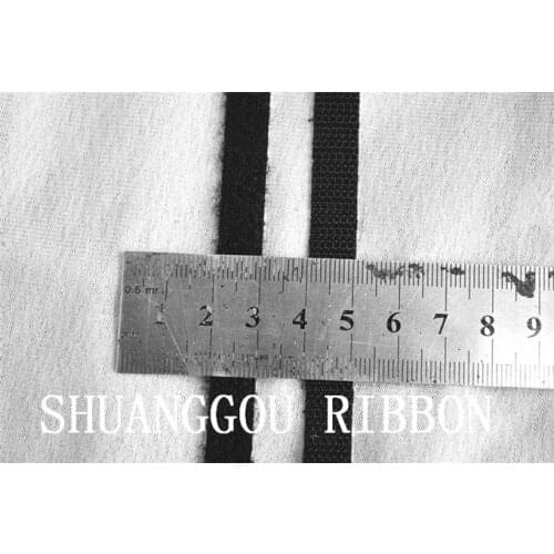 3/8''(10mm)Width x 25meters .General Sewing fastening Tape, Sew-on hook and loop,sticy ribbon black