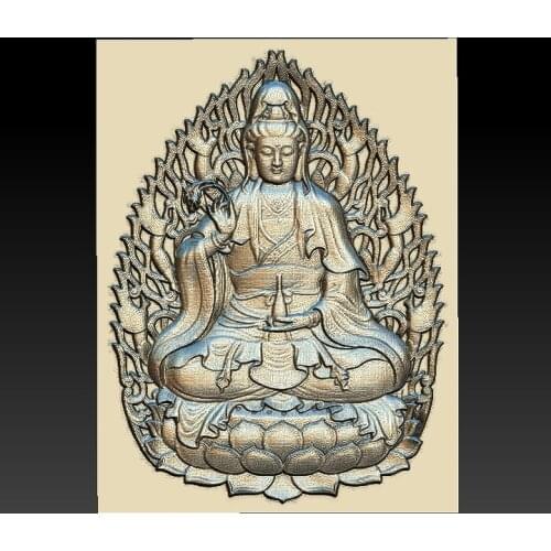 Buddha 3d STL relief digital file - （47）STL Model for CNC Router Aspire Artcam 3D Printer Carving Engraver Bas Relief