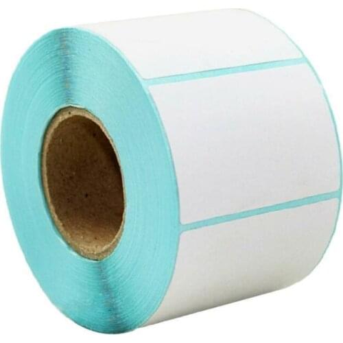 500pcs/Roll Adhesive Thermal Label Sticker Paper Blank Barcode Label Direct Print Waterproof Print Supplies 70x50mm