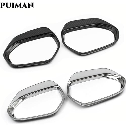 For Toyota Yaris Cross 2020 2021 Accessories ABS Chrome Car Rear view mirror block rain eyebrow Cover Trim Sticker Car styling