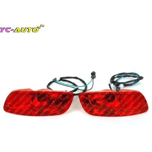 Car Red Fog Light no Bulbs Tail Light Turn Signal Housing Rear Bumper Reflector For Hyundai Santa Fe (CM) 2007-2009 Pre-facelift