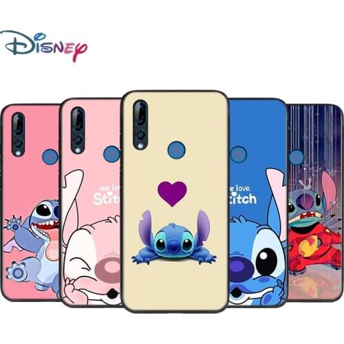 Cute Lilo Stitch Silicone Cover For Honor 8 8A Prime 8X MAX 8C 8S 7A 7C 7S Play 3E V9 Pro Soft Black Phone Case