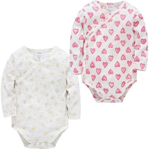 Kavkas Baby Boys Girls Bodysuit 2 3 4PCS Long Sleeve 100% Cotton Baby Clothes 0-12 months Newborn body bebe Jumpsuit Clothing