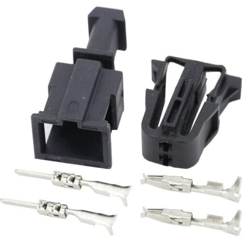 2 Pin Female and Male Auto ABS Sensor Wire Harness Connector Plug Socket Use For VW Golf with Terminal DJ7023-1.5-11/21