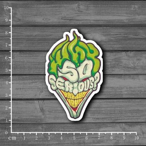 Hot SERIOUS? Clown Stationery Graffiti Suitcase Kids Toys Sticker Decor For Ablum Scrapbooking Laptop Notebook Sticker[Single]