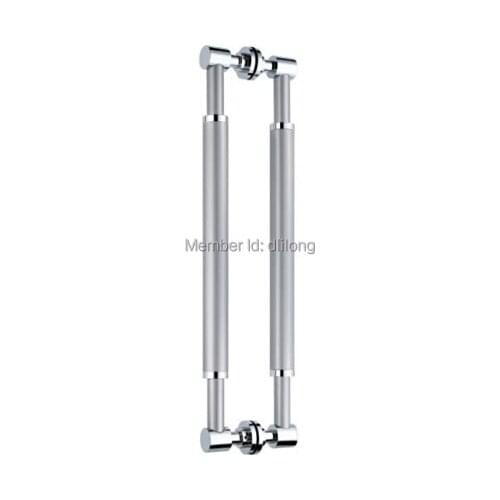 Good quality Stainless steel glass door pull handle mirror color