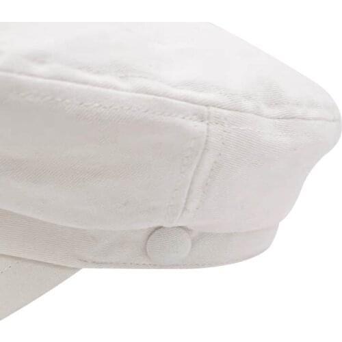 Womens Hat Flat Cap Military Cap Spring Autumn Cotton Octagonal Cap Solid Color Flat Top Military Hats Young Student Hat Female