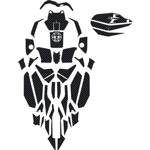 Kodaskin 2D Carbon Fiber Fairing Emblem Sticker Decal Motorcycle Body Full Kits Decoration Sticker Accessories For C400X C 400 X