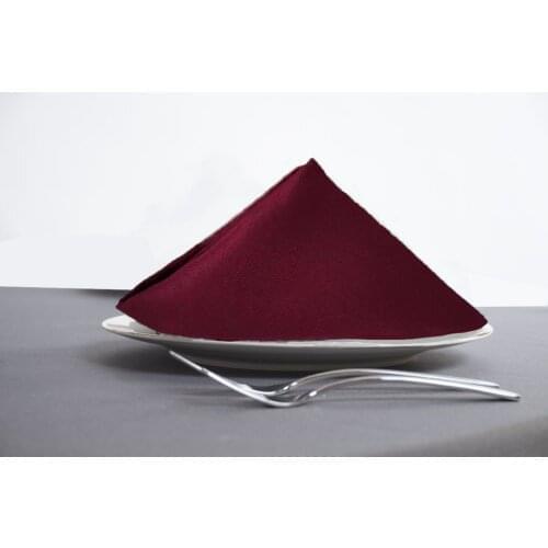 Square Napkins for wedding restaurant Burgundy Black White HAORUI 10Pcs 40cm