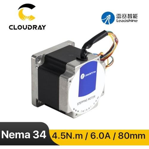 Leadshine 2 phase Stepper Motor 86HS45 for NEMA34 6A length 80mm Shaft 12.7mm