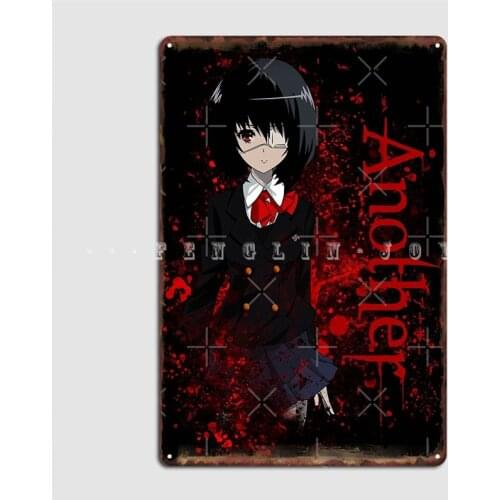 Another Mei Misaki Poster Metal Plaque Club Bar Plaques Wall Pub Customize Tin Sign Poster