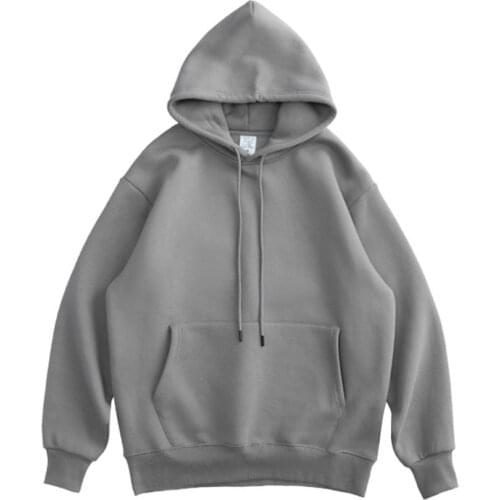 Mens Warm Thick Fleece Hoodies Autumn Winter Hip Hop Pure Hoodies Thick Velvet Fabrics Winter Hoodies For Men Snow Clothes