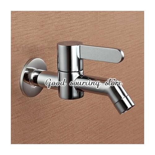 Wall mounted mop faucet
