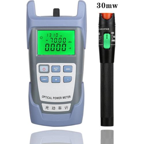 In1 FTTH 2 Fiber Optic Tool Kit Fiber Optical Power Meter 70～+10dbmand 30MW Visual Fault Locator Fiber optic test pen VFL