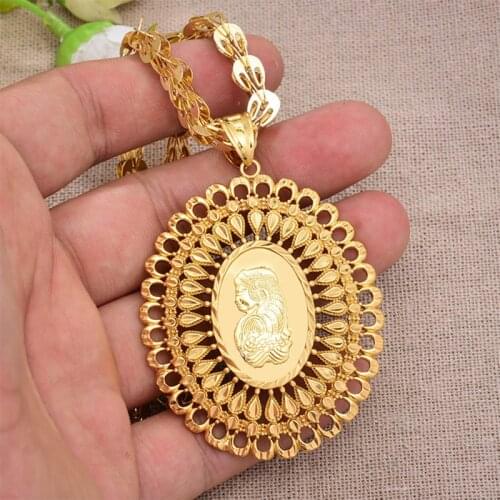 New Fashion Big Gold Color Beauty necklace pendantTrendy Womens Simple Chorker Necklace Brinco Birthday Gift Whosale Jewelry