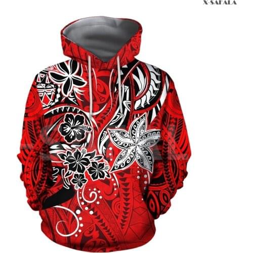 Amazing Polynesia Tribal Pattern Tattoo 3D Over Printed Hoodie Man Women Unisex Outwear Zipper Pullover Sweatshirt Casual
