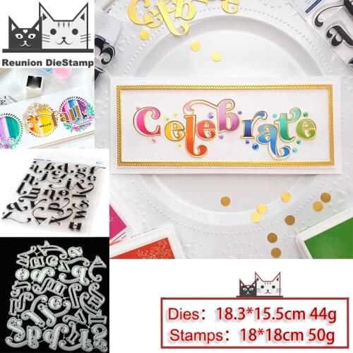 Reunion Lower Case Letters Metal Cutting Dies and Stamps Stencil for DIY Scrapbooking Photo Album Embossing Decorative Craft Die