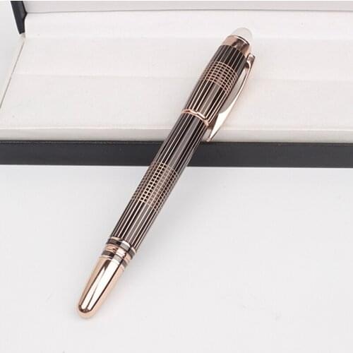 Luxury MB Writing Ballpoint Pen Roller Ball Pen Gel Ink Metal Gold Signature Ball Point Pens Stationery Gift