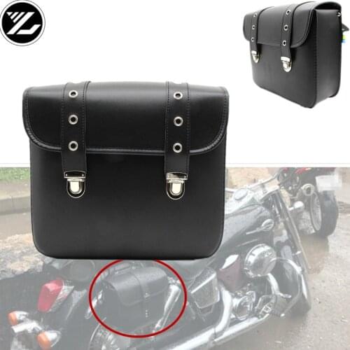 Motorcycle bag Saddle Bags Pu Leather Motorbike Side Tool Luggage Bag for Harley kawasaki yamaha honda Trrumph ducati ktm bmw